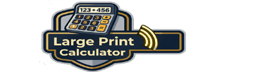 Large Print Calculator